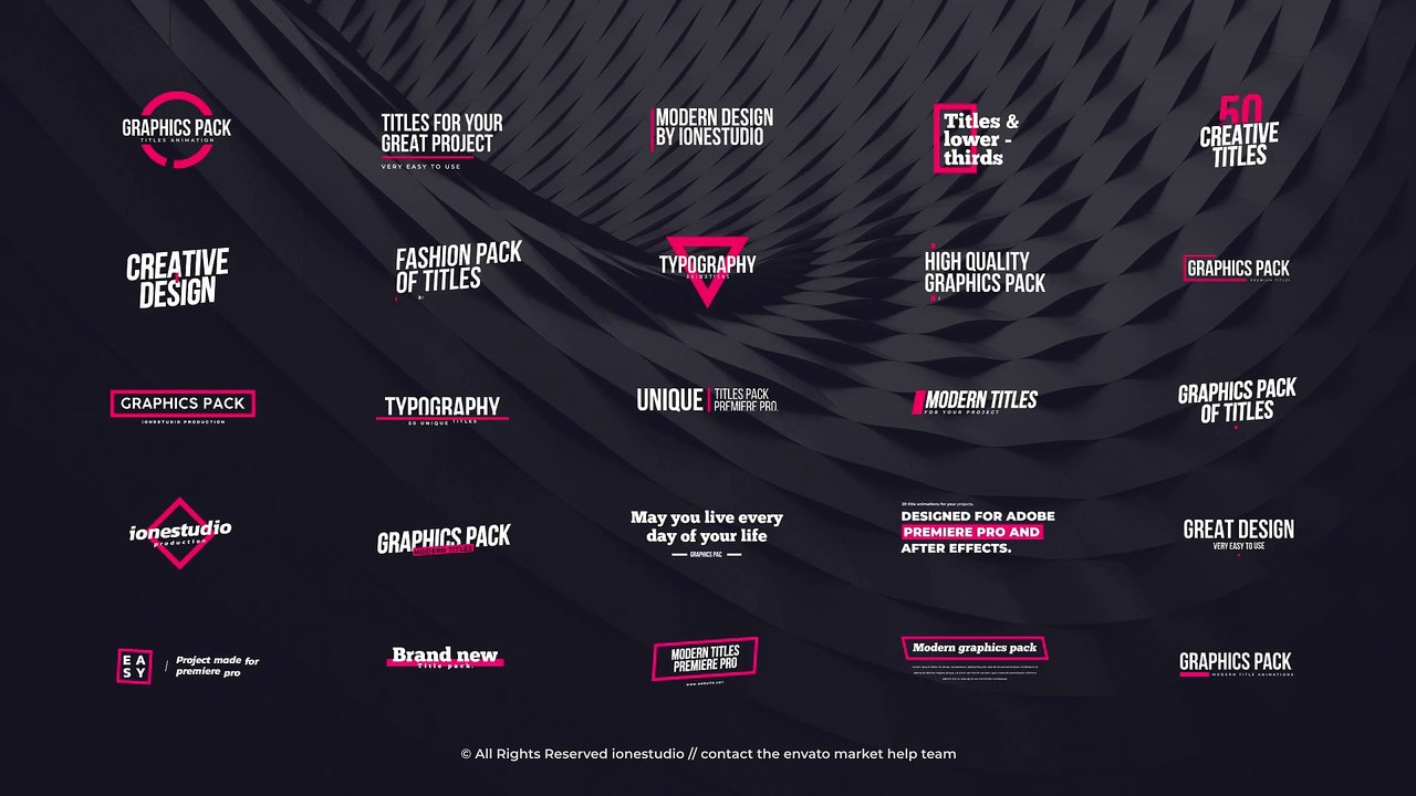 7.Minimal Titles  Essential Graphics