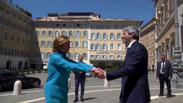 Nancy Pelosi incontra Roberto Fico e Maria Casellati