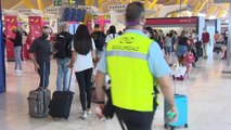 Colas en los aeropuertos españoles