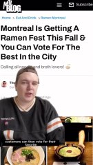 Montreal Is Getting A Ramen Fest & You Can Vote For The City's Best