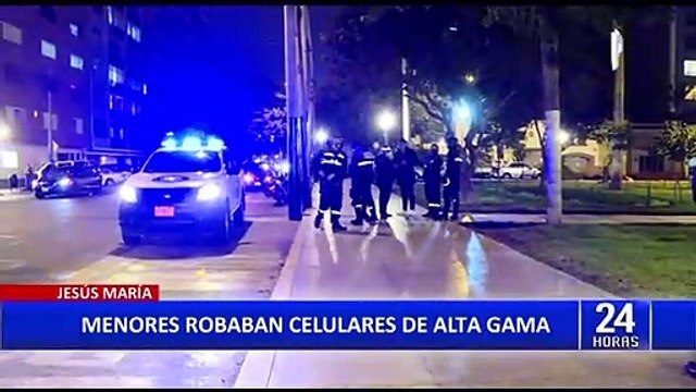 Jesús María: agentes del serenazgo capturan delincuentes que robaban celulares de alta gama