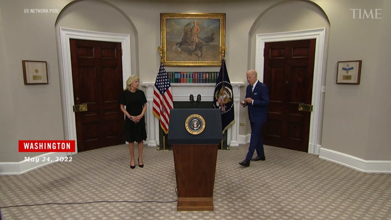 Biden, Anguished, Reacts to Texas School Massacre