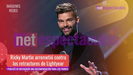 Ricky Martin molesto con detractores de "Lightyear"