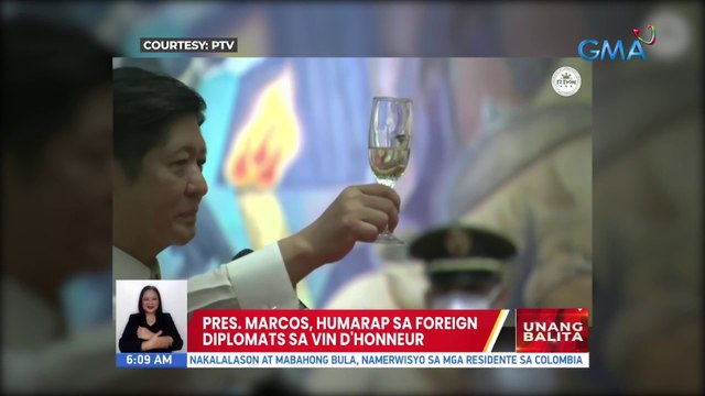 Pres. Marcos, humarap sa foreign diplomats ng Vin d'honneur| UB