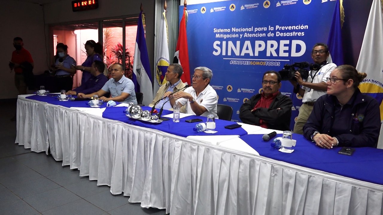 Durante una reunión virtual, el Sistema Nacional de Prevención, Mitigación y Atención de Desastres (Sinapred) y el Instituto Nicaragüense de Estudios Territoriales (Ineter) informaron que la depresión tropical Dos ingresará al territorio, probablemente en