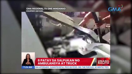 6 patay sa salpukan ng ambulansya at truck | UB