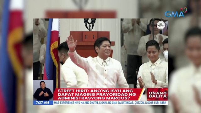 Street Hirit: Ano'ng isyu ang dapat maging prayoridad ng administrasyong Marcos? | UB