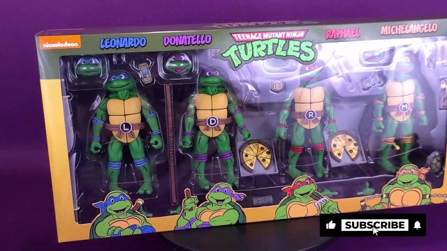 NECA Toys Haul-A-Thon TMNT The Animated Series Turtles 4-Pack