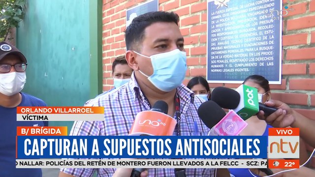Capturan supuestos antisociales