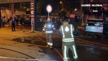 İstanbul'da korku dolu anlar! Alev alev yanan restoran böyle küle döndü