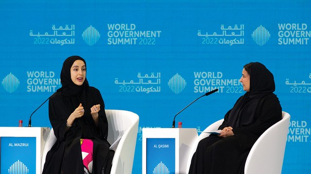 في القمة العالمية للحكومات 2022، معالي شما المزروعي تروي قصصاً ملهمة