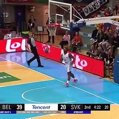 Le panier improbable et génial de ce basketteur belge