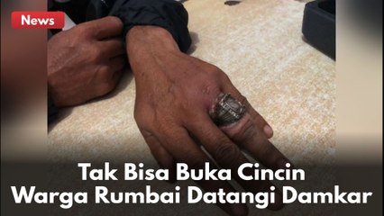 Tak Ada Biaya Untuk Lepaskan Cincin !! Seorang Warga Pekanbaru Datangi Tim Rescue Damkar !!