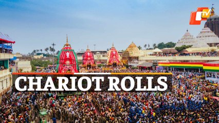 Rath Yatra - Chariot Pulling Begins