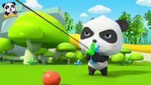 A Big Snowball! Run! Baby Panda | Baby Panda's Magic Bow Tie | Magical Chinese Characters | BabyBus