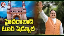 BJP Leader JP Nadda Hyderabad Tour Schedule _ V6 News (1)