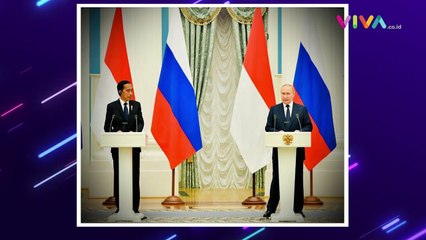 Momen Semringah Jokowi dan Putin di Istana Kremlin Moskow