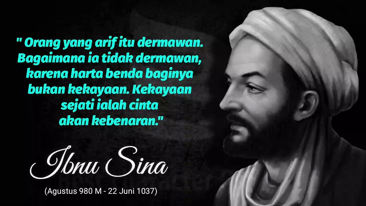 Nasehat Terbaik, IBNU SINA, tentang Kehidupan.