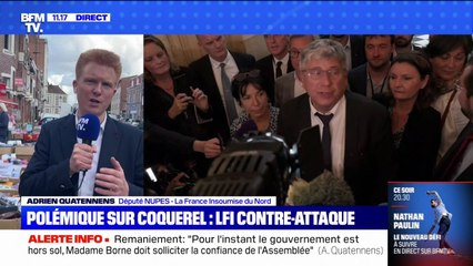 "Rien n'a été porté à notre connaissance": Adrien Quatennens réagit aux accusations de Rokhaya Diallo contre Éric Coquerel