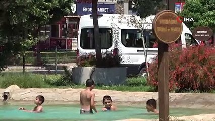 Antalya’da çocukların sus havuzunda tehlikeli serinliği