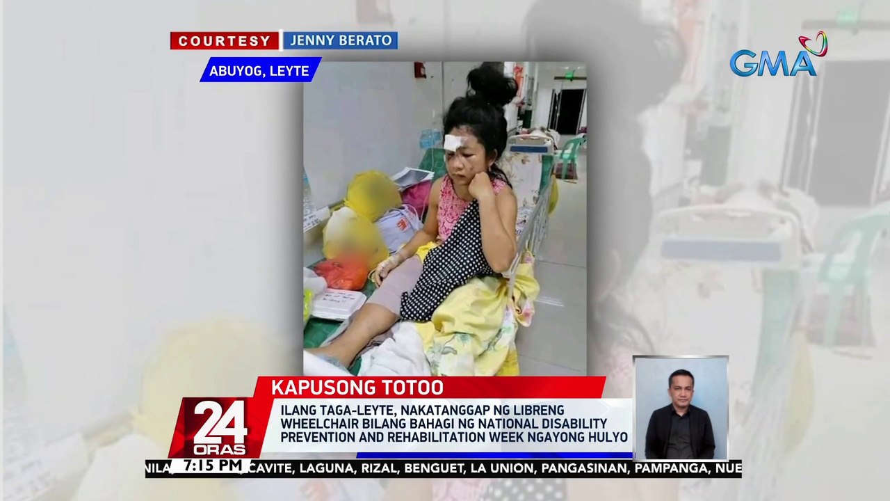 Ilang taga-Leyte, nakatanggap ng libreng wheelchair bilang bahagi ng 'National Disability Prevention and Rehabilitation Week' ngayong Hulyo | 24 Oras