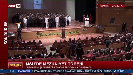 MSÜ Mezuniyet Töreni’nde Cumhurbaşkanı Erdoğan’dan önemli açıklamalar