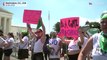 Abortion rights activists conduct nonviolent civil disobedience demonstrations