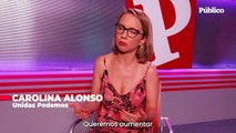 Carolina Alonso: “Lo que hace falta es seguir ampliando derechos, y se equivocará el PSOE si entra en los marcos de la derecha”