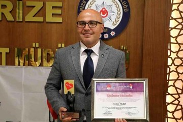 Polis memuru Seçkin Yıldız'a fair-play ödülü
