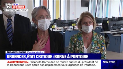 Hôpital: Élisabeth Borne annonce l'expérimentation "pendant trois mois" d'un "complément de rémunération" pour les soignants