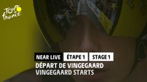 Vingegaard s'élance/ Vingegaard starts - Near Live - Étape 1 / Stage 1 - #TDF2022