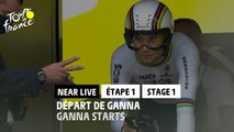 Départ de Ganna / Ganna starts - Étape 1 / Stage 1 - #TDF2022