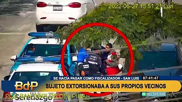 Fingió ser fiscalizador: capturan a sujeto que extorsionaba a sus propios vecinos en San Luis