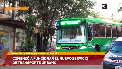 Comenzó a funcionar el nuevo servicio de transporte urbano