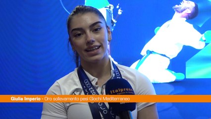 Imperio "Due ori a Giochi Mediterraneo un'emozione indescrivibile"