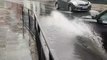 Flooding in Hylton Road, Sunderland, during summer downpours