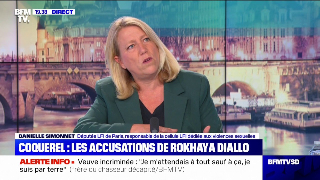 Danielle Simmonet, députée LFI, responsable de la cellule LFI dédiée aux violences sexuelles: "Concernant Éric Coquerel, il n'y a jamais eu de signalement"