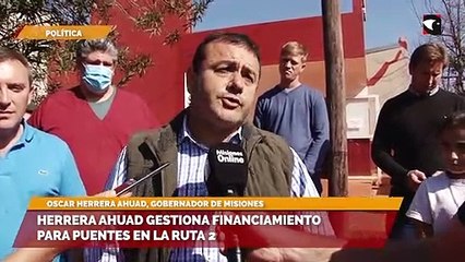 Herrera Ahuad gestiona financiamiento para puentes en la ruta 2