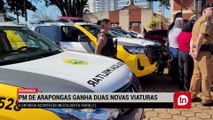 Arapongas recebe duas novas viaturas para a Polícia Militar; assista