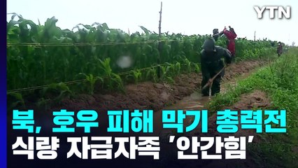 北, 호우 피해 막기 총력전...식량 자급자족 '안간힘' / YTN