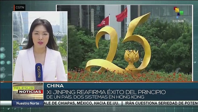Presidente chino ratifica éxito del principio de un país, dos sistemas en Hong Kong