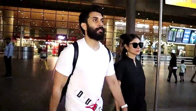 MOUNI ROY WITH HUBBY SURAJ NAMBIAR RETURN BACK FROM GOA