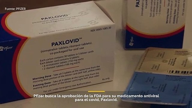 Pfizer busca la aprobación de la FDA de su medicamento antiviral oral Covid-19, Paxlovid.