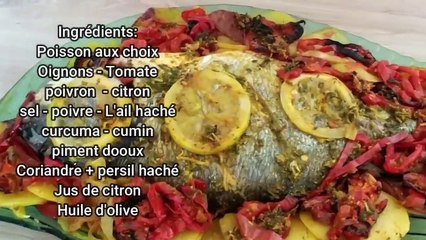 Poisson au four !! Recette Facile Simple et Savoureux