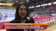 Se realiza el torneo nacional de gimnasia aeróbica en el polideportivo Finito Gehrmann