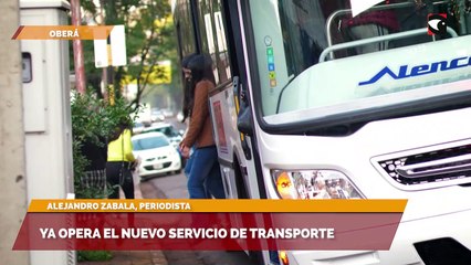 Ya opera el nuevo servicio de transporte