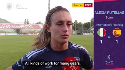 Descargar video: Putellas delighted to reach 100 caps with Spain