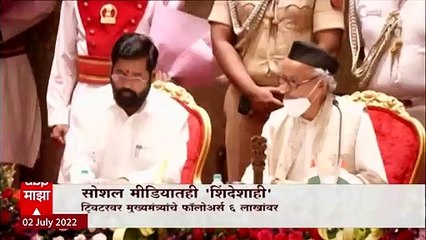 Eknath Shinde Twitter Followers : गेल्या दहा दिवसात एकनाथ शिंदेंचे फॉलोअर्स 2 लाखाहून 6 लाखावर