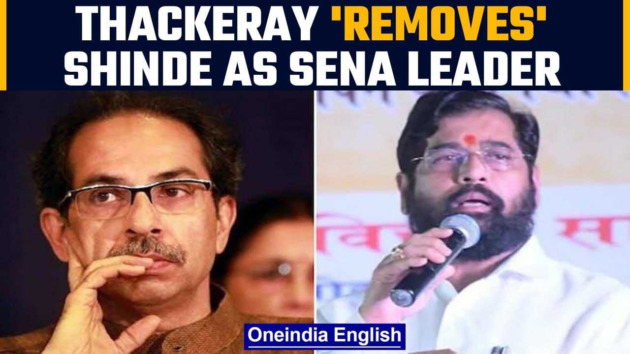 Shiv Sena chief Uddhav Thackeray 'removes' Ekna...