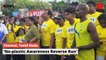 Tamil Nadu Health Minister Ma Subramanian Flagged Off "No-Plastic Awareness Reverse Run"